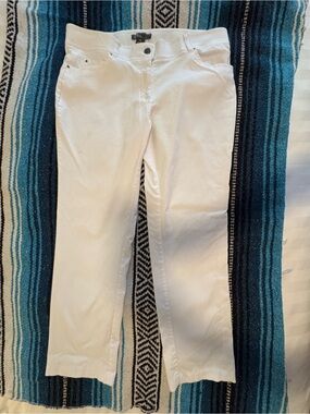 89th & Madison Women's White Straight-Leg Jeans
